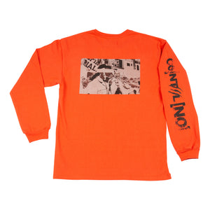 COINTEL[NO] Orange Long-Sleeve Shirt
