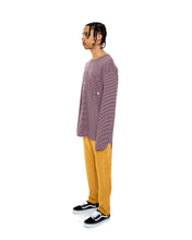 Load image into Gallery viewer, Grape Striped Long-Sleeve Shirt