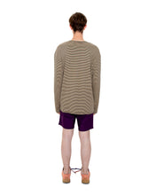 Load image into Gallery viewer, Black Olives Striped Long-Sleeve Shirt