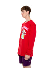 Load image into Gallery viewer, Fake Worldwide Red Long-Sleeve Shirt