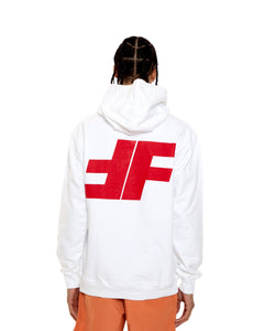 White FF Pullover Hoodie